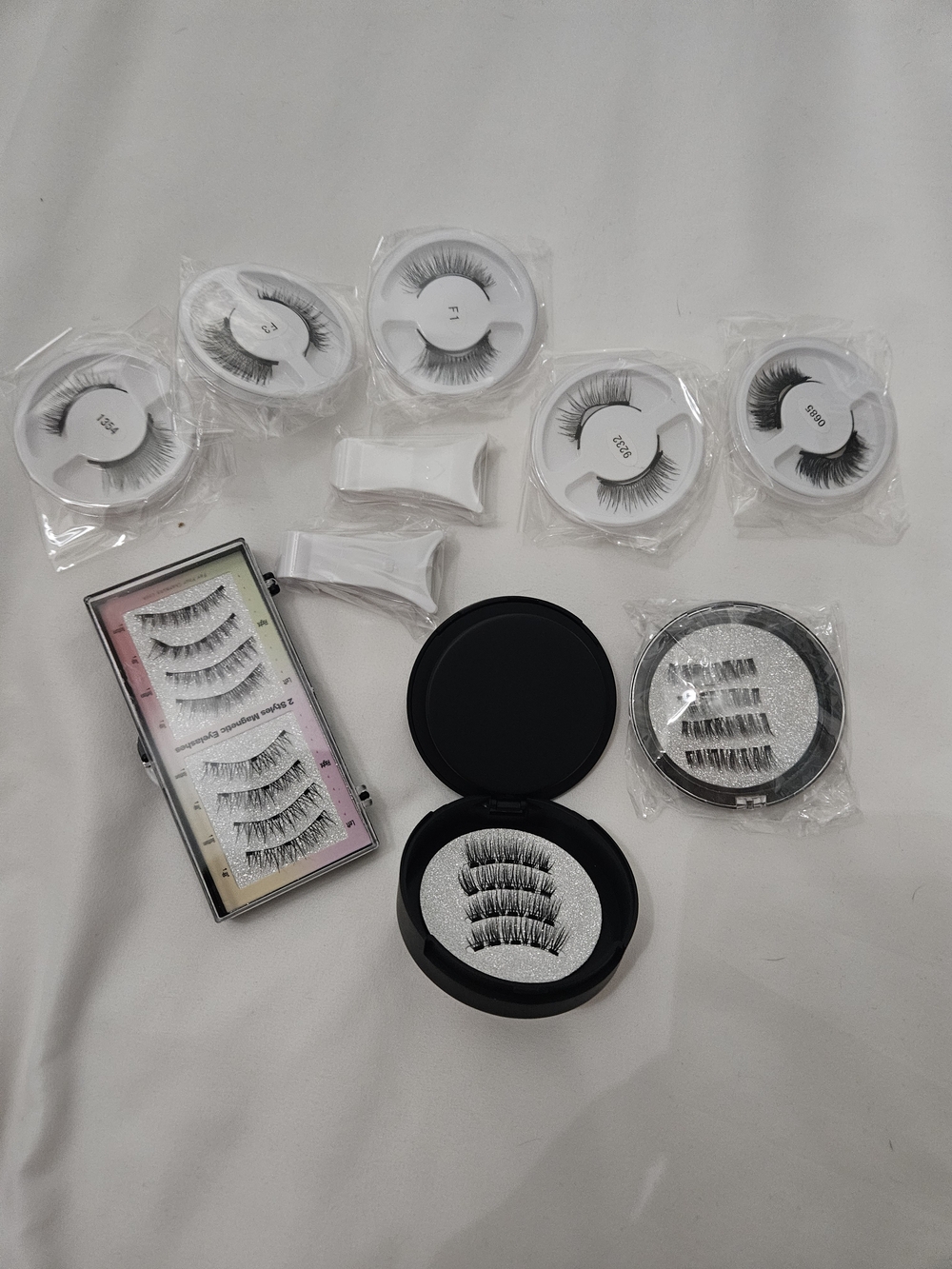 Mixed Black False Eyelash Set - Multiple Styles Magnetic